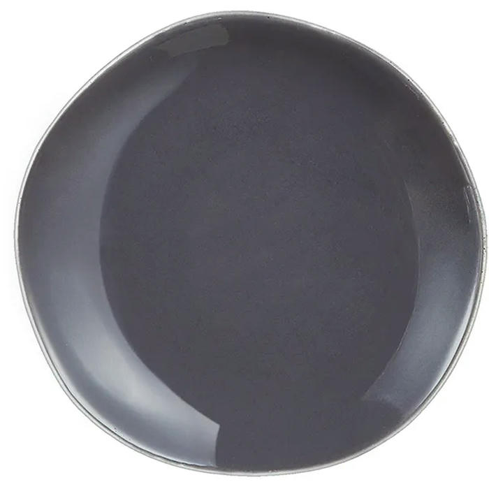 Тарелка мелкая «Рокалео Грэй» фарфор D=16см серый