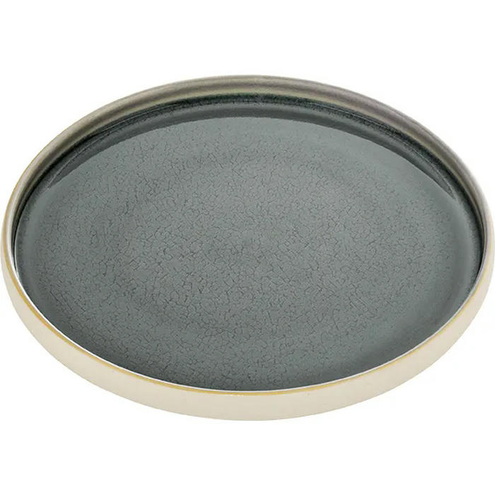 Тарелка мелкая «Нара» керамика D=210,H=25мм серый