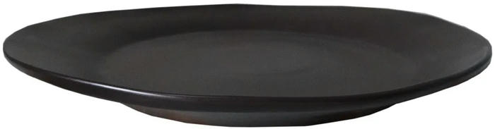Тарелка мелкая «Карбон» фарфор D=32см черный