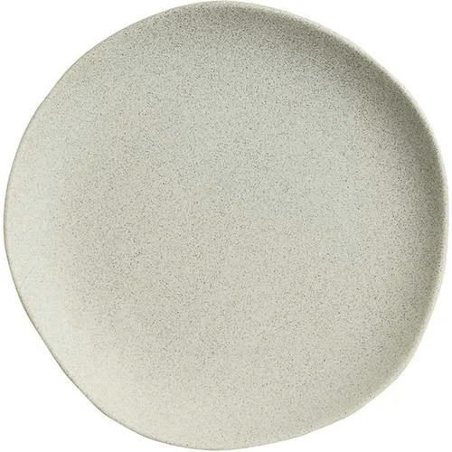 Тарелка мелкая; фарфор; D=27.5см; серый