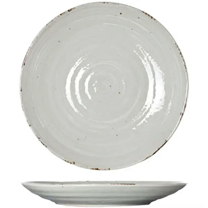 Тарелка «Авалон» керамика D=25см серый