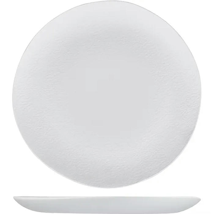 Тарелка мелкая «Артик» фарфор D=30см белый,матовый
