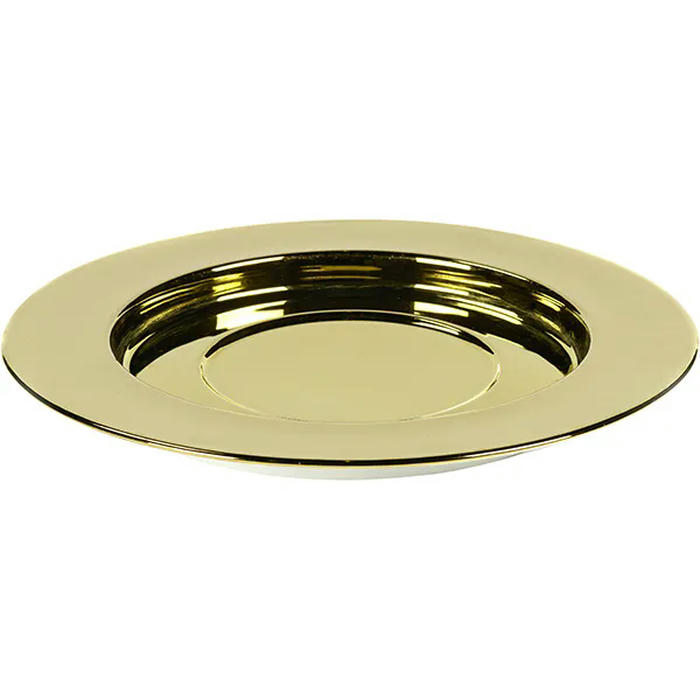 Тарелка подстановочная «Сан Пеллегрино» фарфор D=300,H=25мм золотой