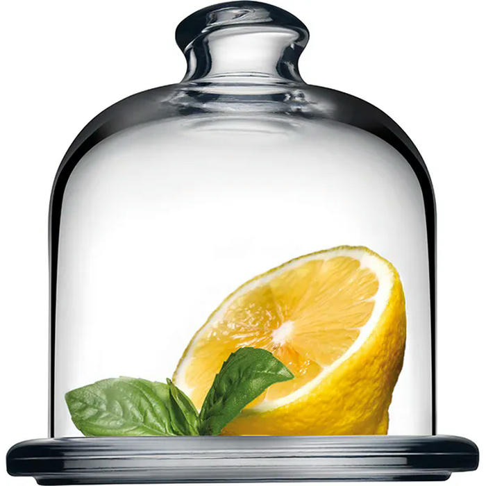 Блюдце с крышкой д/лимона «Бейзик» стекло D=10,H=10,5см прозр