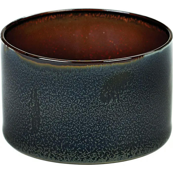 Салатник «Цилиндр» керамика 175мл D=75,H=50мм синий,коричнев