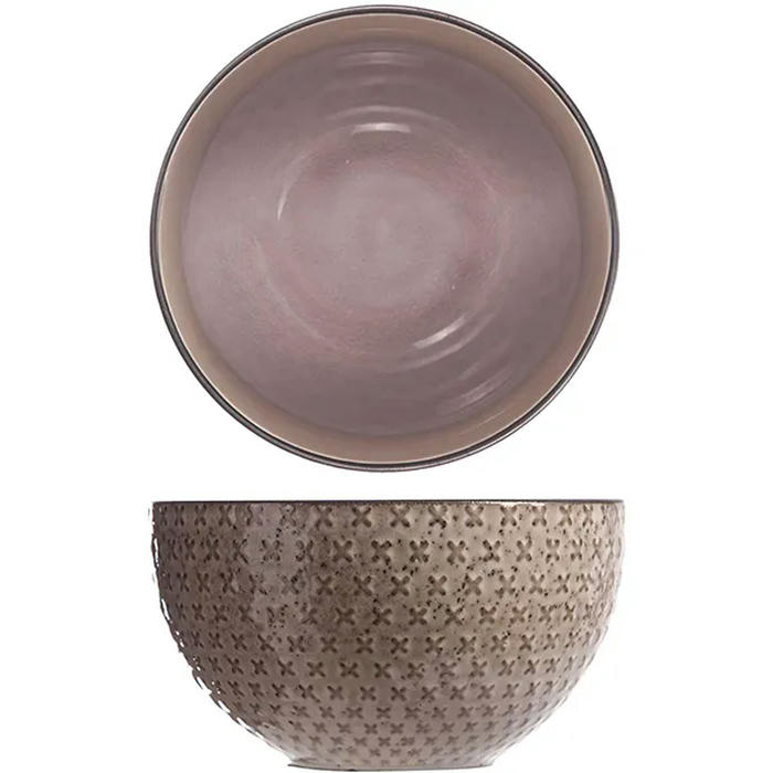 Салатник керамика D=150,H=85мм коричнев.,пурпурн