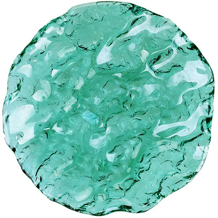Салатник «Море» стекло D=24,H=4см зелен