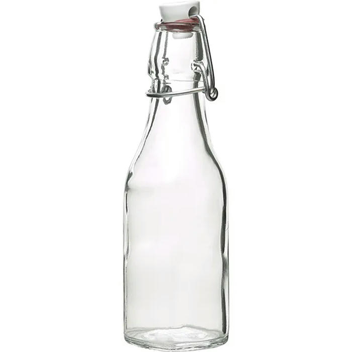 Бутылка с пробкой «Свинг» стекло,пластик 250мл D=64,H=192,L=50мм
