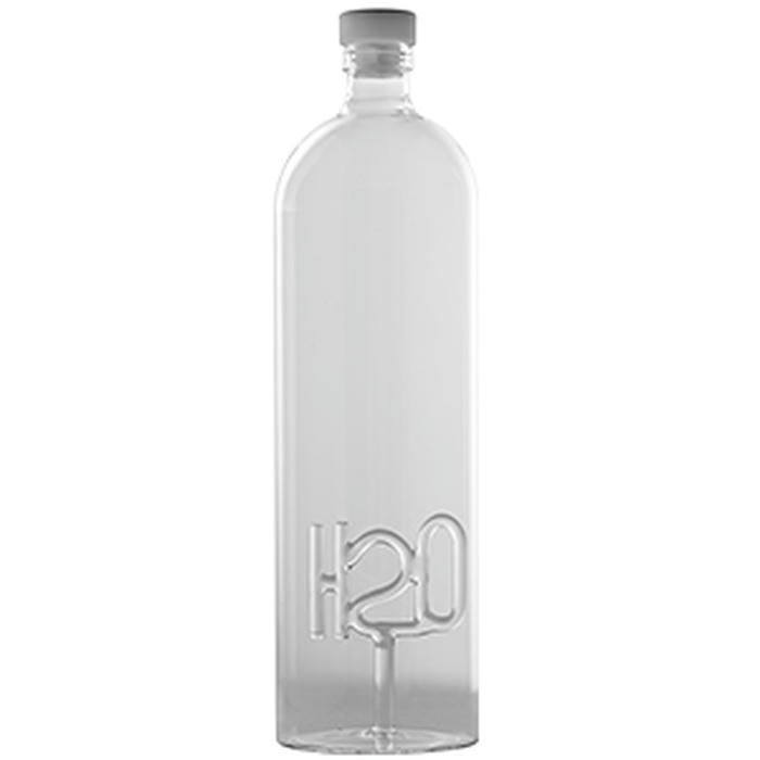 Бутылка с пробкой «H2O» стекло 1,5л D=9,H=32см