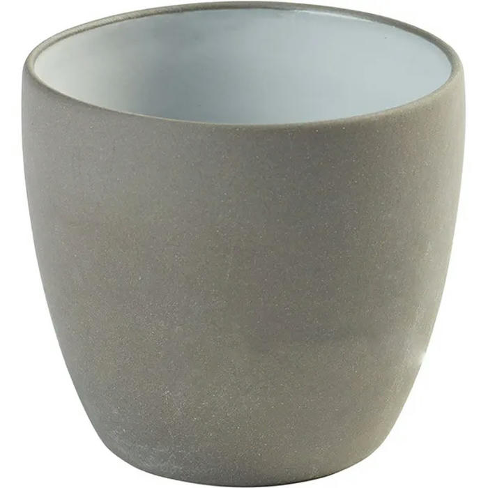 Стакан для эспрессо «Даск» керамика 170мл D=65,H=60мм белый,серый