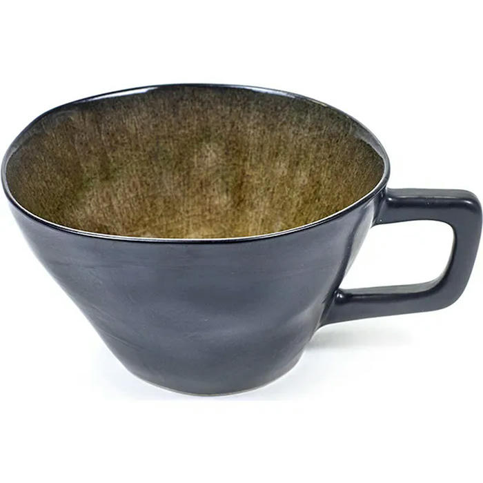 Чашка чайная «Пьюр» керамика ,H=6,L=13,B=10см зелен
