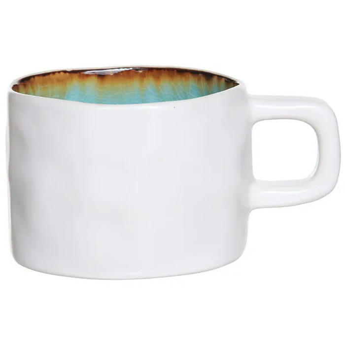 Чашка чайная «Лагуна Аззур» керамика 230мл лазурн.,белый