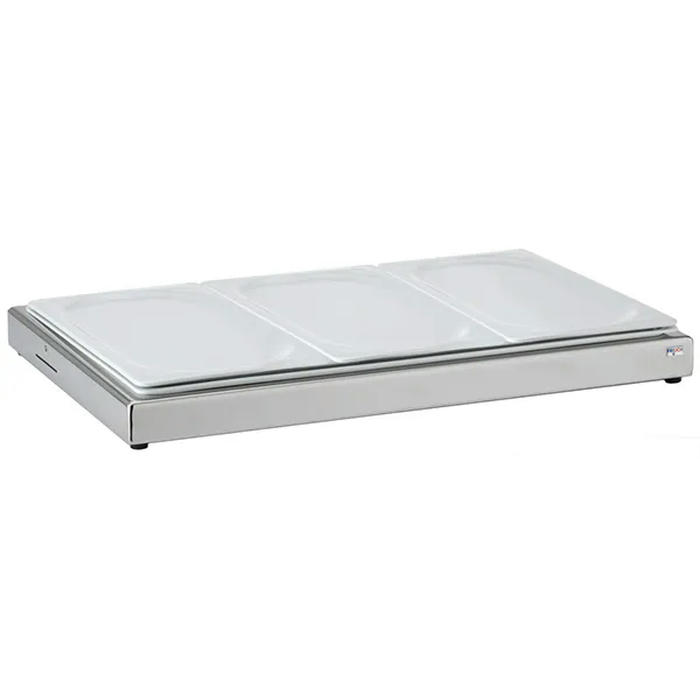 Станция д/охлаждения GN 1/3+3 тарелки сталь нерж.,фарфор ,H=60,L=550,B=345мм