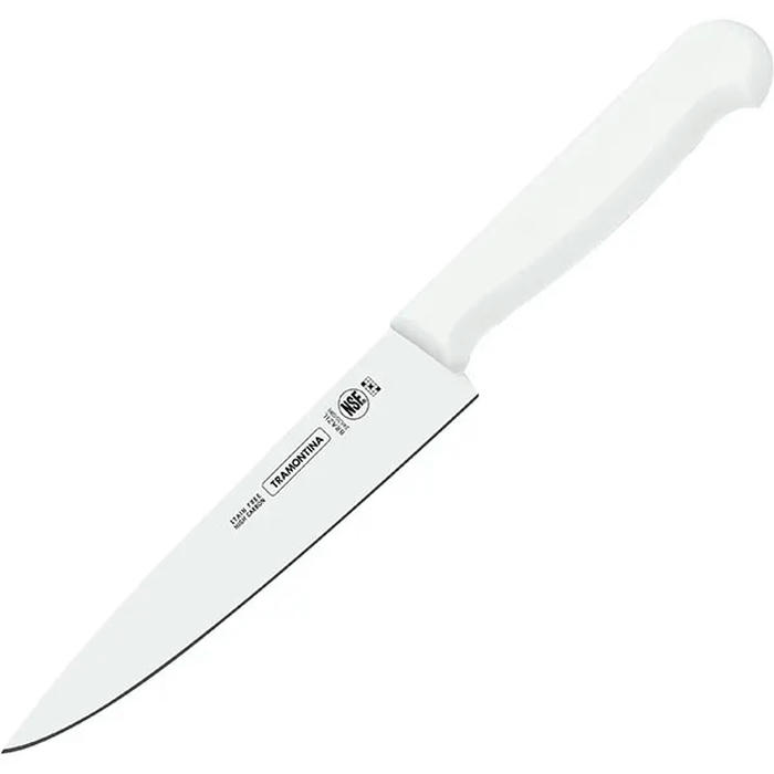 Нож для мяса сталь нерж.,пластик ,L=38,5/25см металлич.,белый