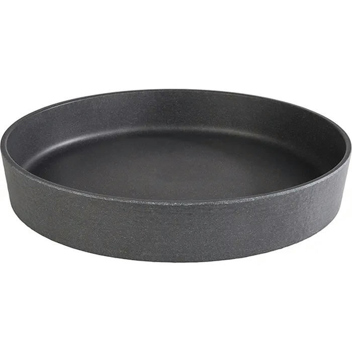Блюдо сервировочное круглое «Слейт Рок» пластик D=330,H=55мм черный