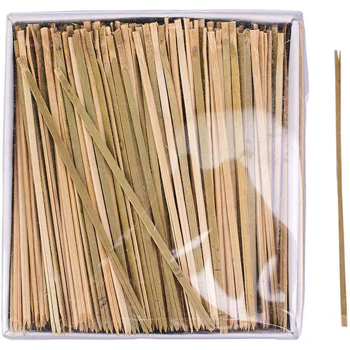 Шпажки для канапе «Пинцет»[1000шт] бамбук ,L=10,5см св.зелен