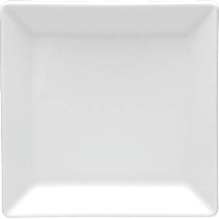 Тарелка квадратная «Классик» фарфор ,H=2,L=13,B=13см белый
