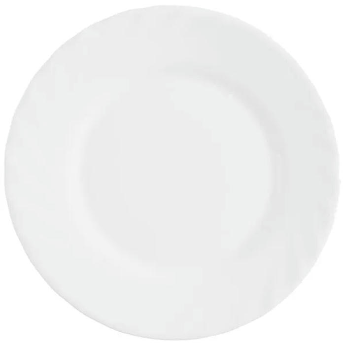 Тарелка пирожковая «Трианон» стекло D=150,H=15мм белый