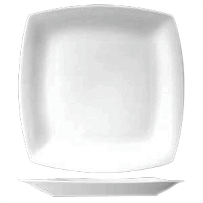 Тарелка мелкая «Штутгарт (декор)» фарфор D=15см белый,зелен