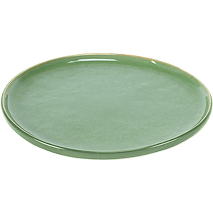 Тарелка «Пьюр» керамика D=16,H=2см зелен