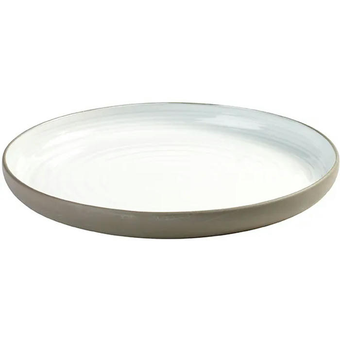 Тарелка «Даск» керамика D=268,H=30мм белый,серый