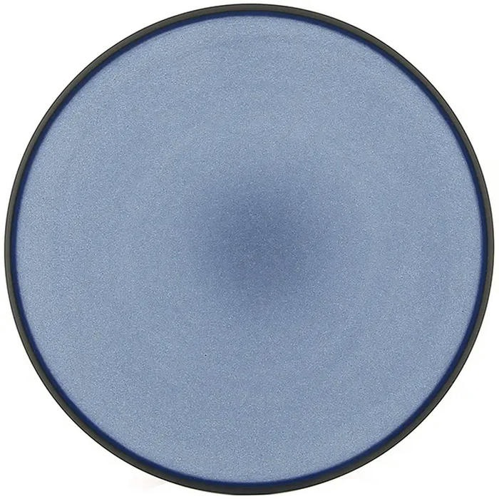 Тарелка мелкая «Экинокс» фарфор ,H=25мм синий