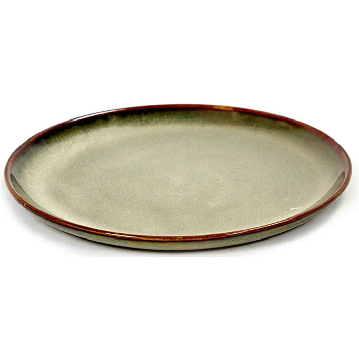 Тарелка керамика D=13см серый