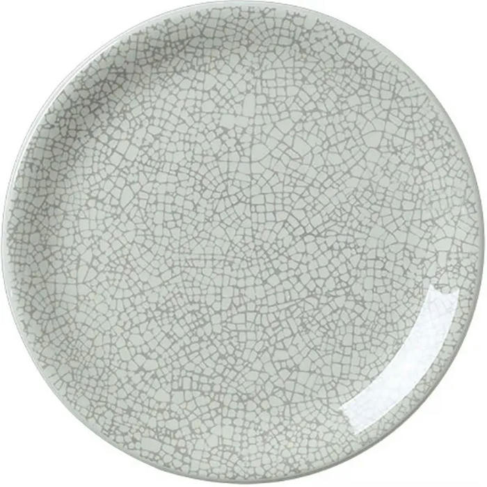 Тарелка пирожковая «Инк Грэй» фарфор D=15,2см белый,серый