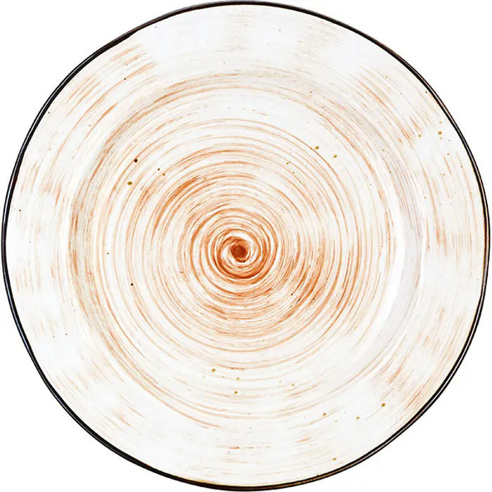 Тарелка мелкая «Пастораль» фарфор D=228,H=20мм оранжев