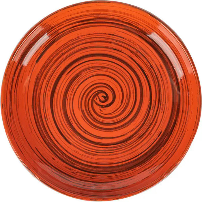 Тарелка мелкая керамика D=18см оранжев