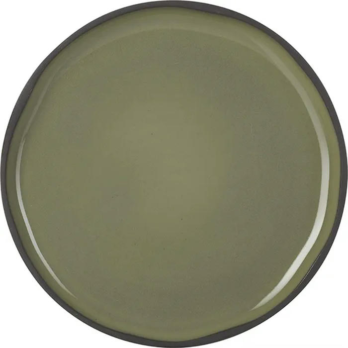 Тарелка с высоким бортом «Карактэр» керамика D=150,H=15мм зелен