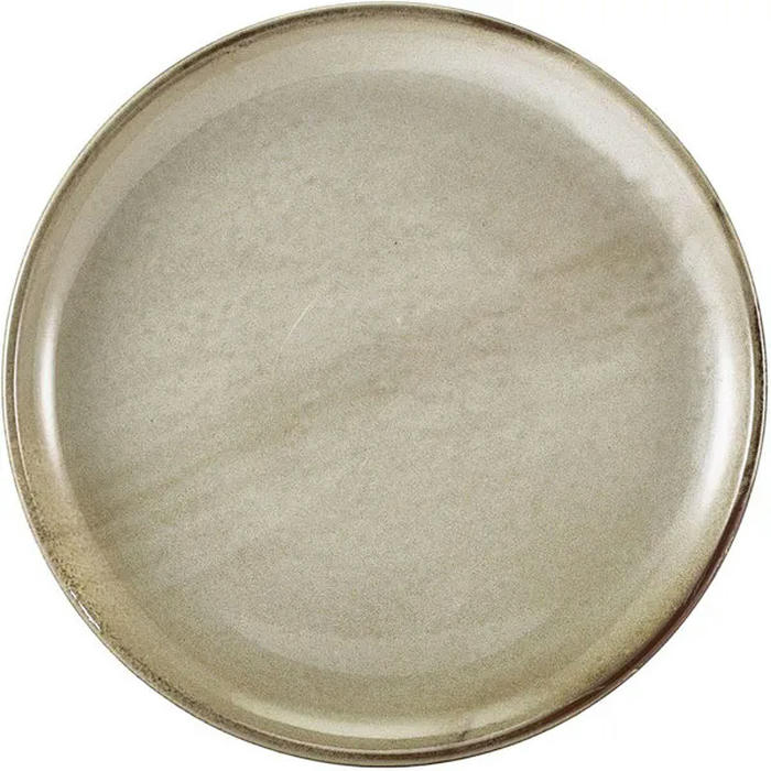 Тарелка мелкая «Терра Грей» фарфор D=27,5см серый