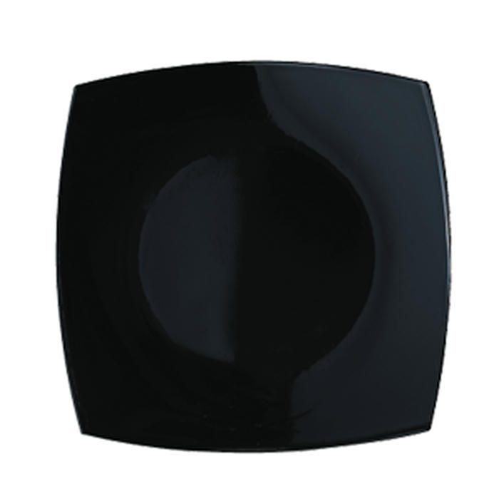 Тарелка мелкая «Квадрато» стекло ,L=19,B=19см черный