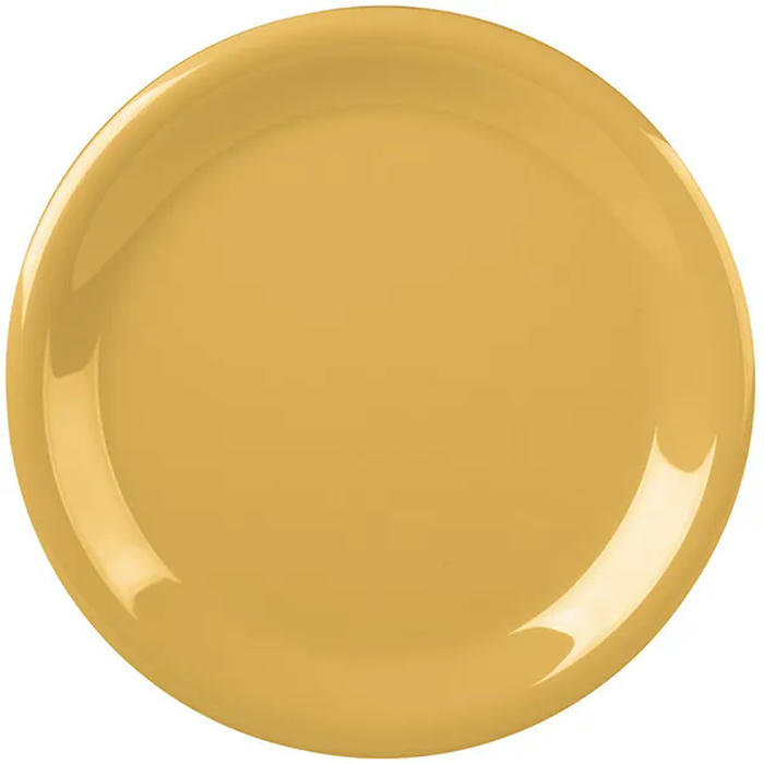 Тарелка пластик D=230,H=23мм желт