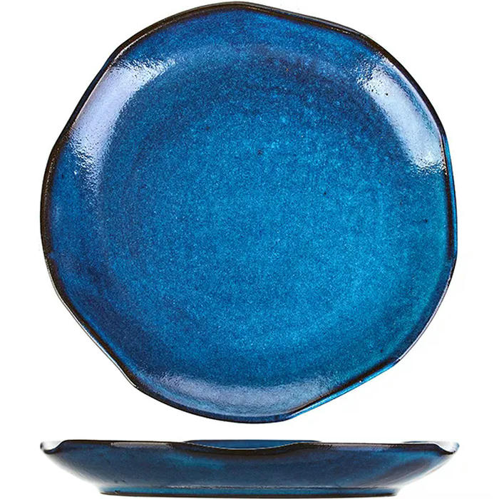 Тарелка керамика D=22,H=3см голуб