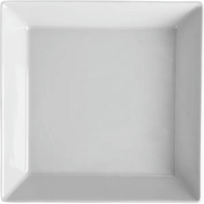 Тарелка глубокая квадратная «Классик» фарфор 0,85л ,L=21,5,B=21,5см белый
