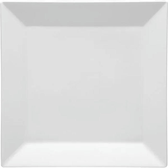 Тарелка квадратная «Классик» фарфор ,H=20,L=215,B=215мм белый