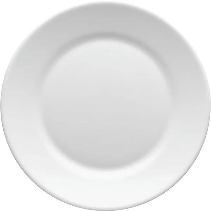 Тарелка мелкая «Ресторан» стекло D=225,H=20мм белый