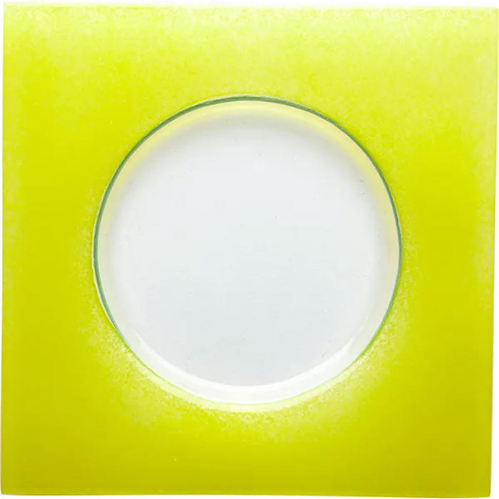 Тарелка «Хэло» стекло ,L=24,B=24см желт