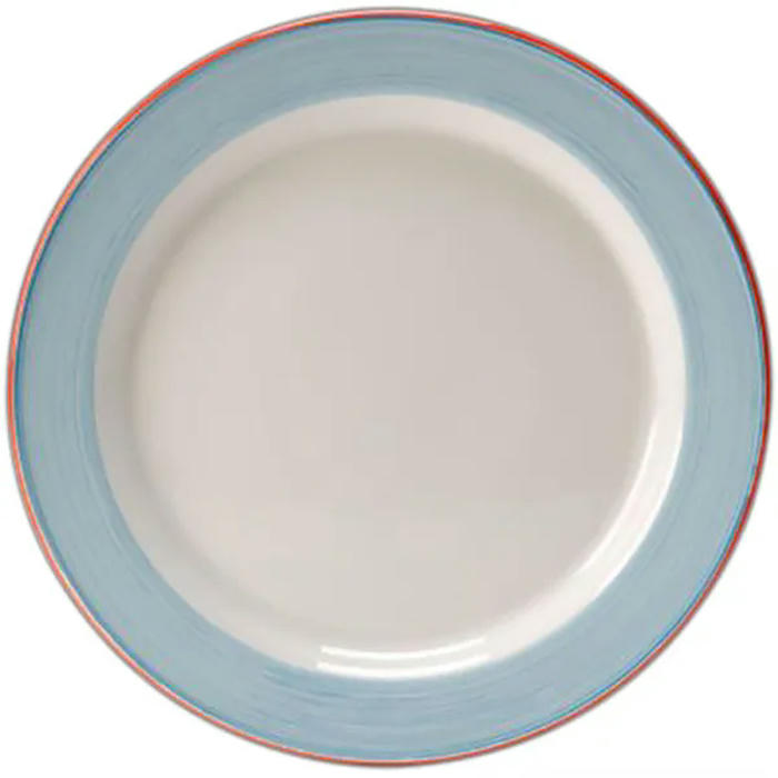 Тарелка мелкая «Рио Блю» фарфор D=230,H=18мм белый,синий