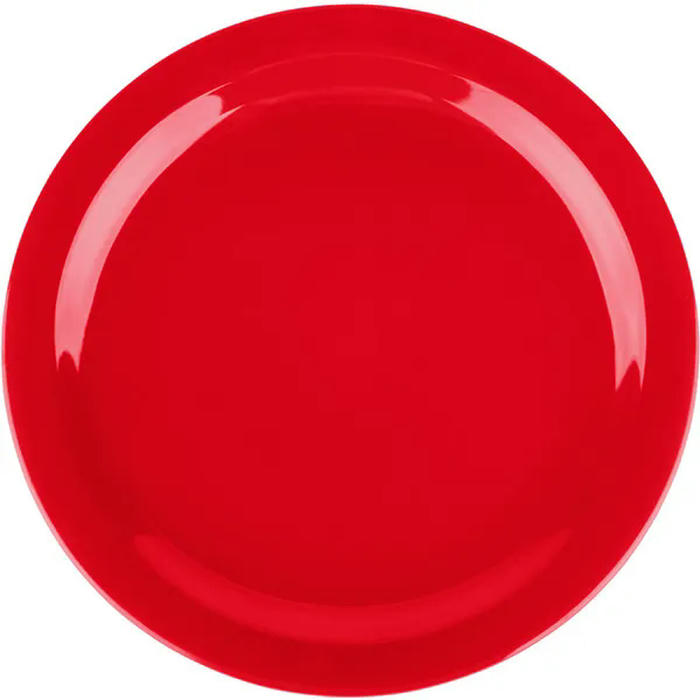 Тарелка пластик D=27см красный
