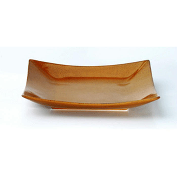 Тарелка квадратная «Киото-браун» коричнев