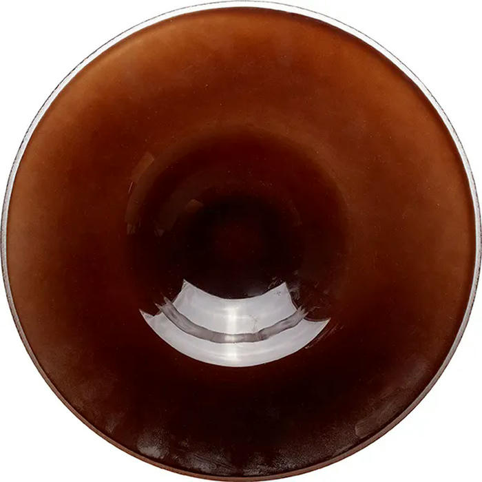 Тарелка глубокая стекло 250мл D=290,H=47мм коричнев