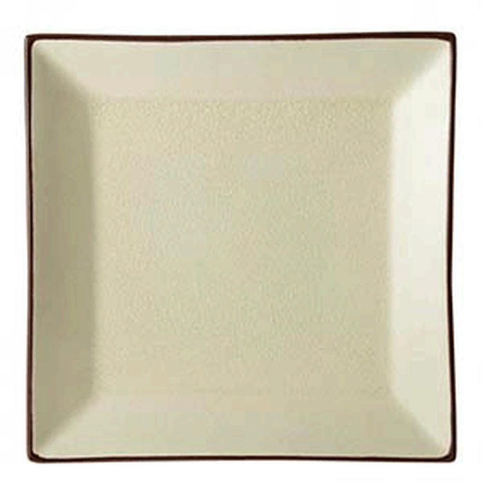 Тарелка квадратная «Сохо» керамика ,L=25,B=25см бежев