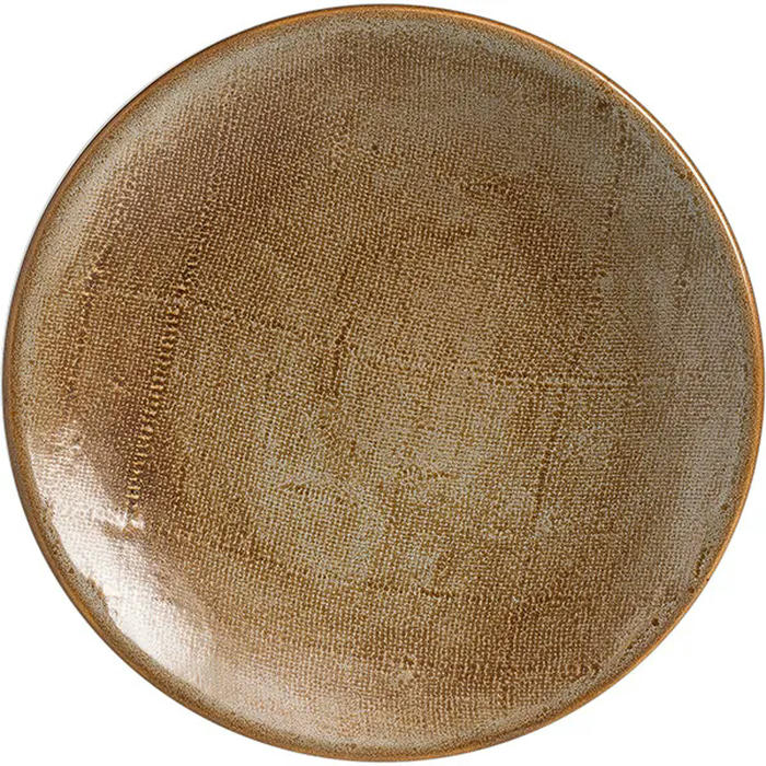 Тарелка мелкая «Анфора Алма» керамика D=25,5см коричнев
