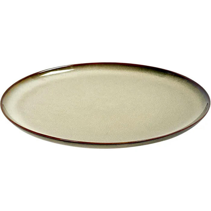Тарелка керамика D=22см серый