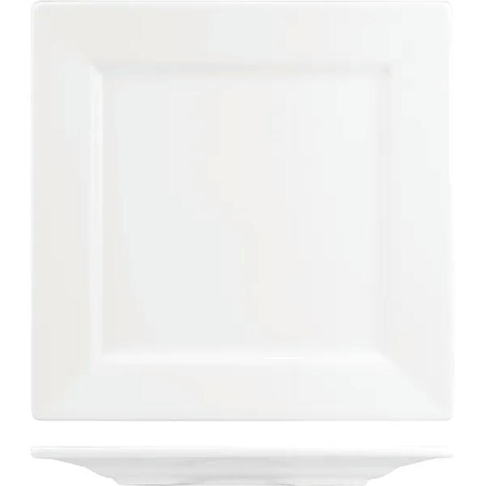 Тарелка квадратная «Кунстверк» фарфор ,H=25,L=270,B=270мм белый