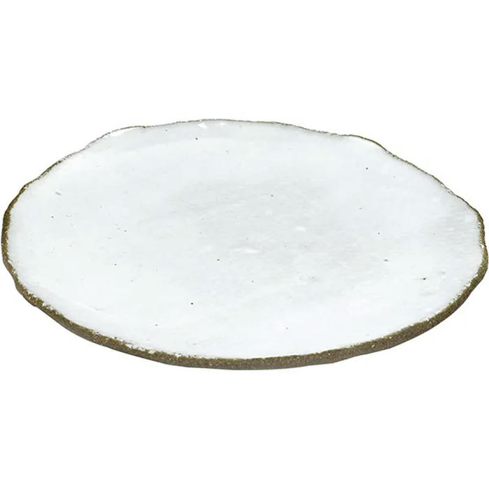 Тарелка бетон D=20см белый,серый