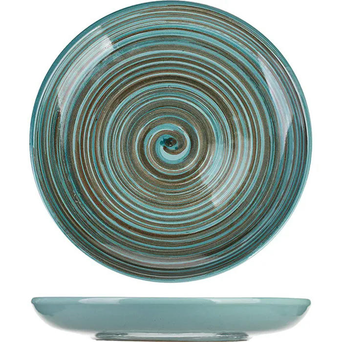 Тарелка мелкая «Скандинавия» керамика D=18,H=3см голуб
