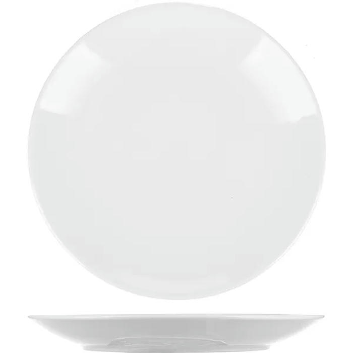 Тарелка мелкая «Универсал» фарфор D=24,H=3см белый арт. 03012946